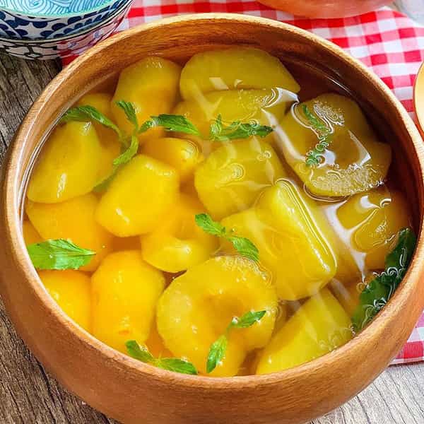 طرز تهیه کمپوت شلیل خانگی خوشرنگ و خوشمزه با ماندگاری بالا + فوت و فن ها